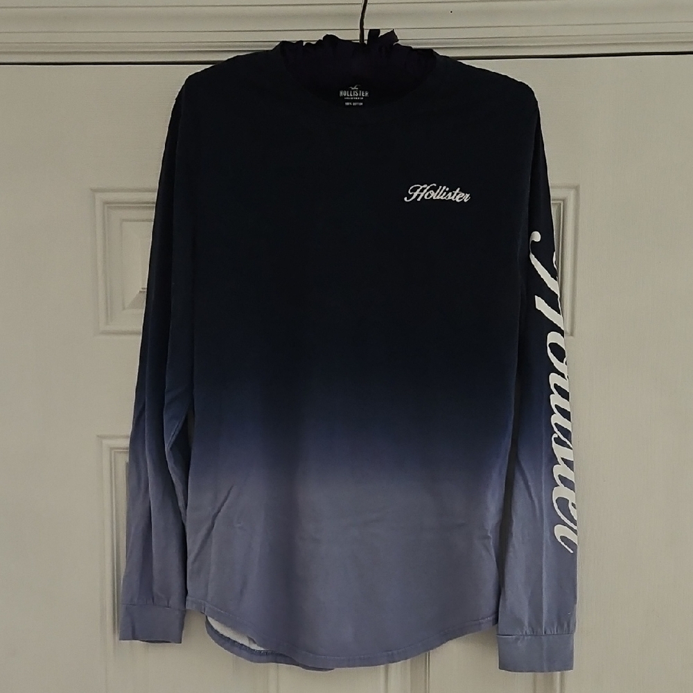 Hollister Blue Long Sleeve Tee Athletic Style